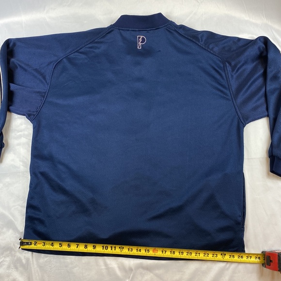 Vintage Pro Player Georgetown Navy Blue Mesh Button Athletic Jacket - Picture 14 of 16